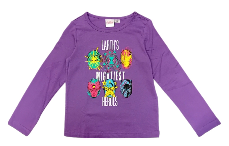 Avengers Langarmshirt in Lila