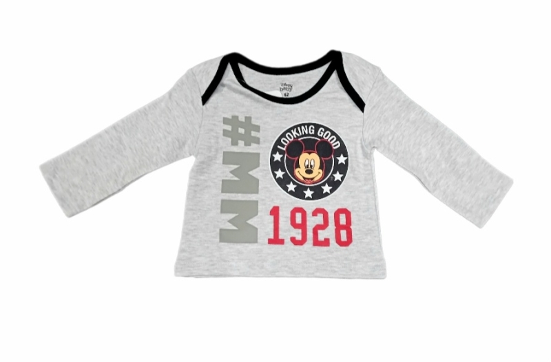 Mickey Langarmshirt grau