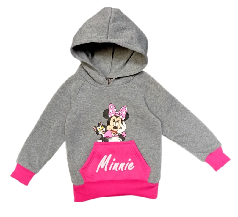 Minnie Mouse Hoodie in grau/pink