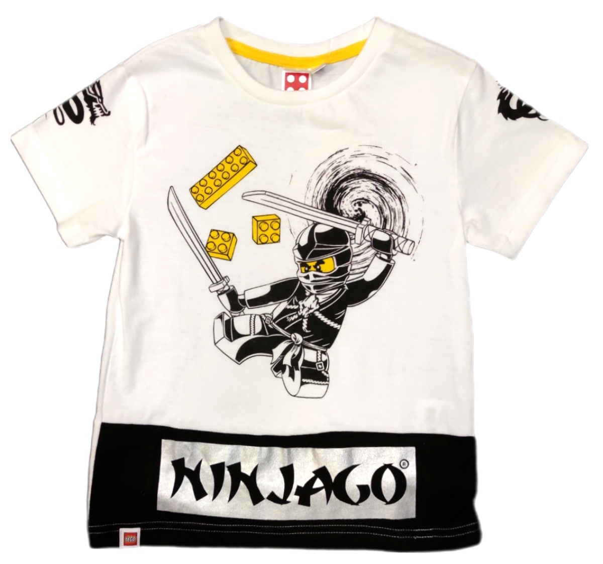 LEGO Ninjago Sun-side-store Weiß-Schwarz » T-Shirt